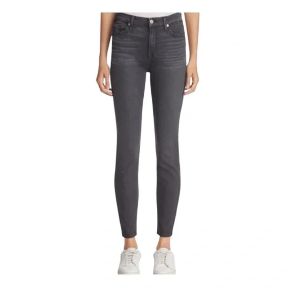 7 For All Mankind Charcoal Skinny Jeans